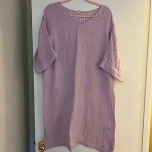 Eileen Fisher cotton gauze dress